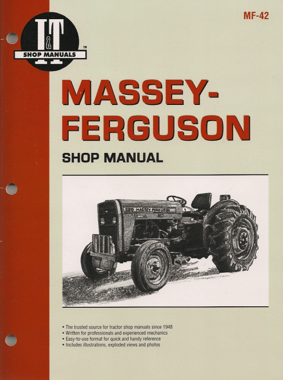 Front cover of the Massey Ferguson 230, 235, 240, 245, 250 Service Manual PDF