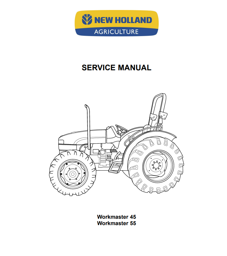 Cover page of the New Holland Workmaster 45 & 55 service manual PDF